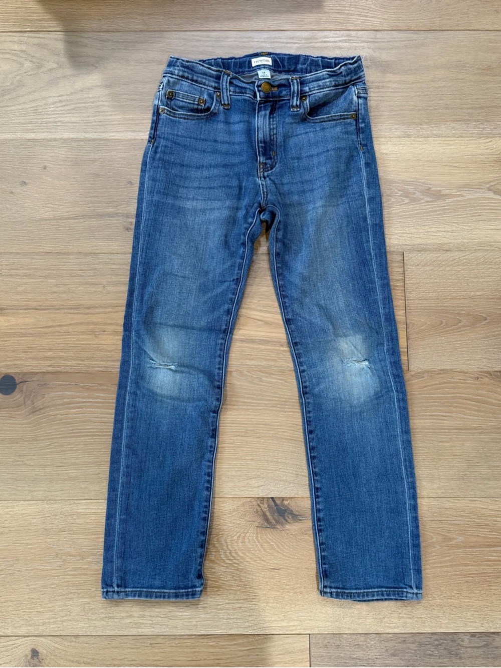 Crewcuts medium wash jeans boys size 10 stretch